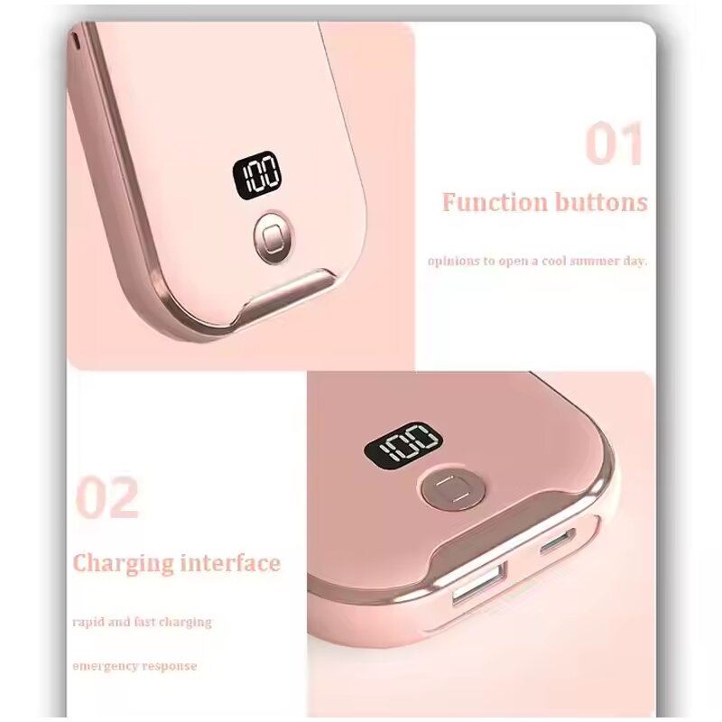 Hanging Neck Fan Factory - USB Charging 3000mAh Foldable Three-Speed