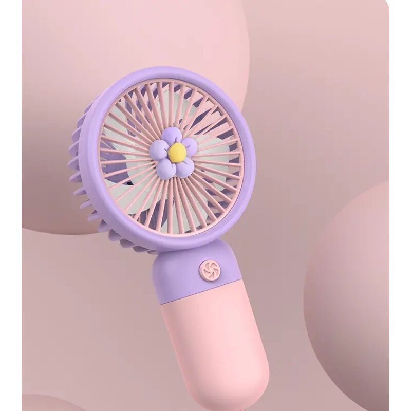 Summer Fan Factory - Rechargeable Portable Standing Mobile Handheld Cute