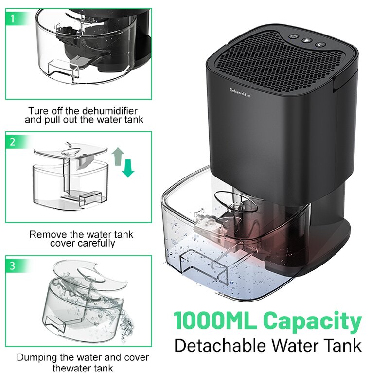 Mini Dehumidifier Supplier - Portable Small 1L Smart Household Machine