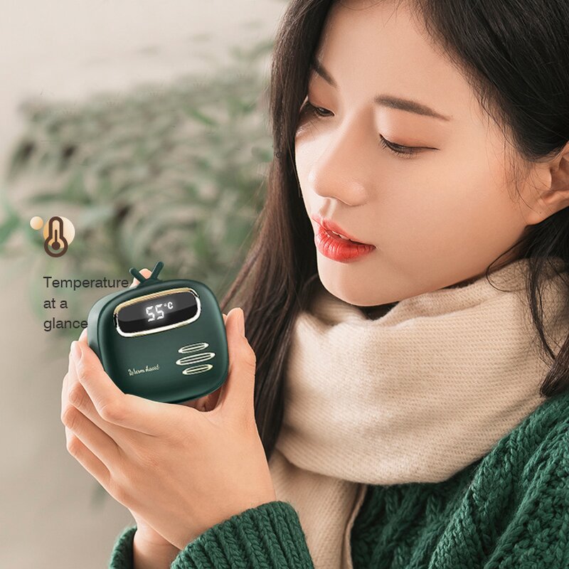 Power Bank Hand Warmer Supplier - 2 in 1 USB Portable Mini Digital Display