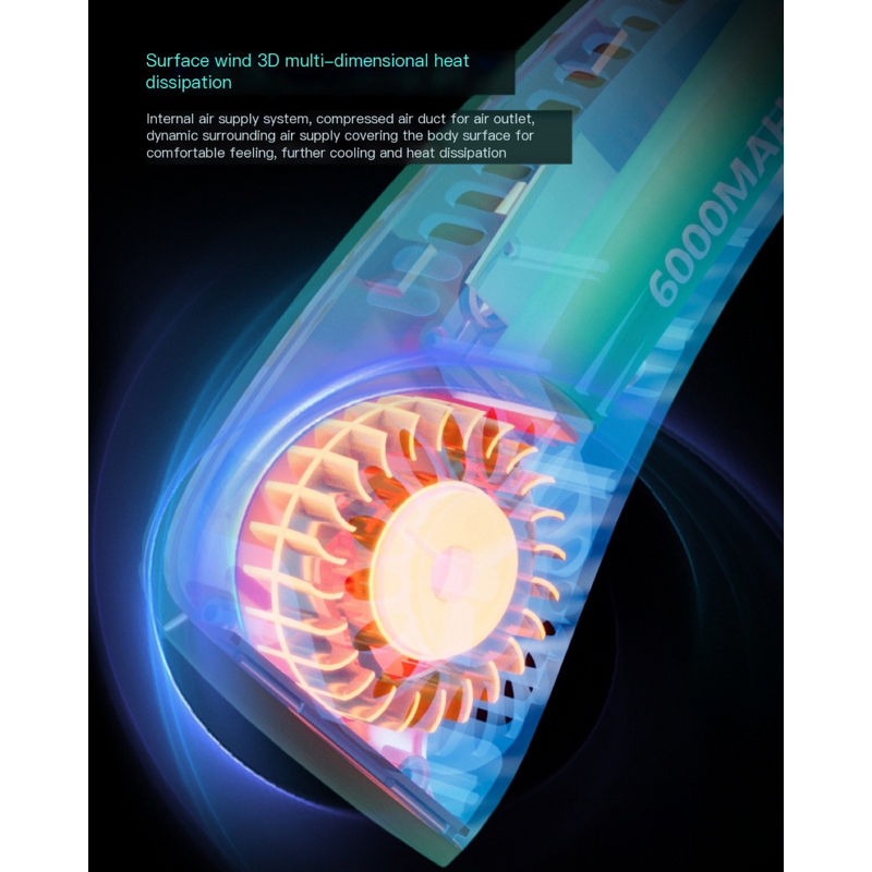 Bladeless Neck Fan Factory - Foldable 2000mAh Wearable Silent Hands Free