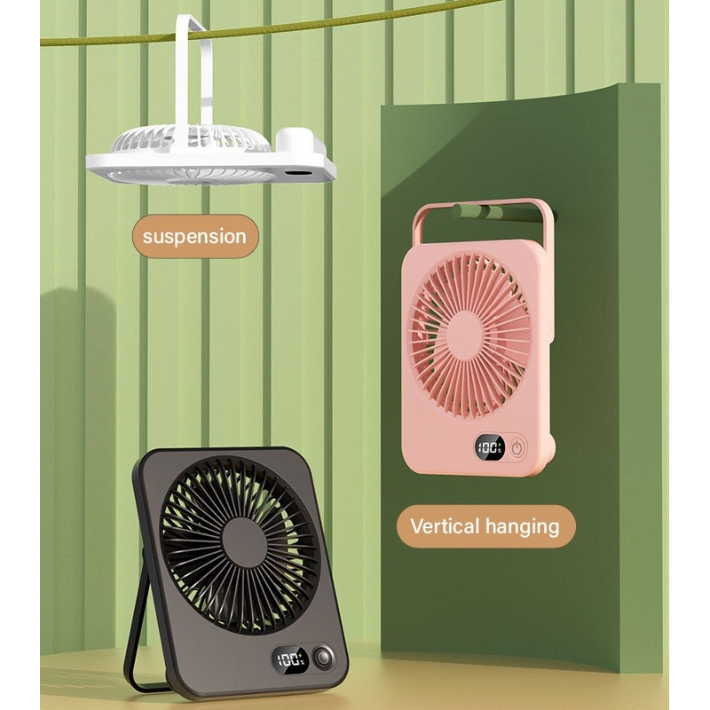 Table Fan Factory - Rechargeable Portable 180 Degree Tilt Folding Desk