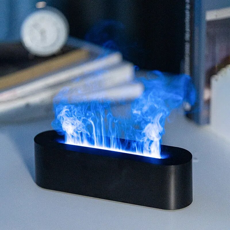 Flame Humidifier Manufacturer - Desktop USB Fire Diffuser Essential Oil Mini