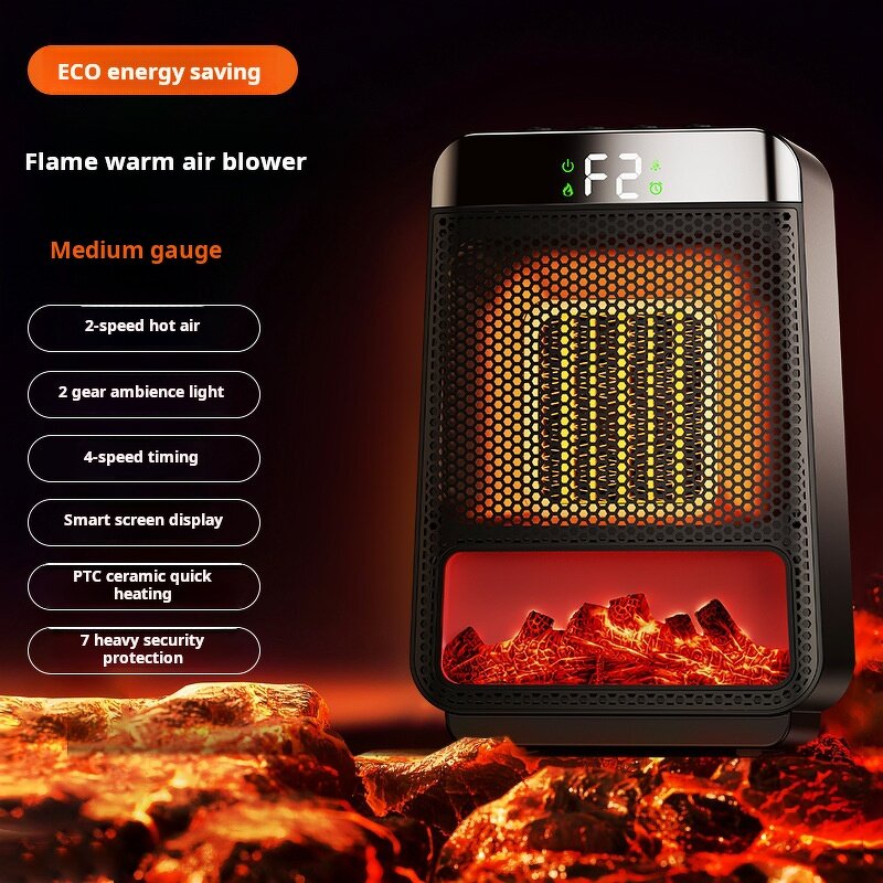 Flame Heater Factory - Customisable LED Screen Timed Overheating Protection