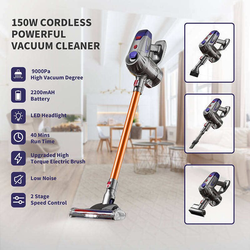 Handheld Vacuum Cleaner Manufacturer - Cordless Cyclone with LED Light Pet Friendly