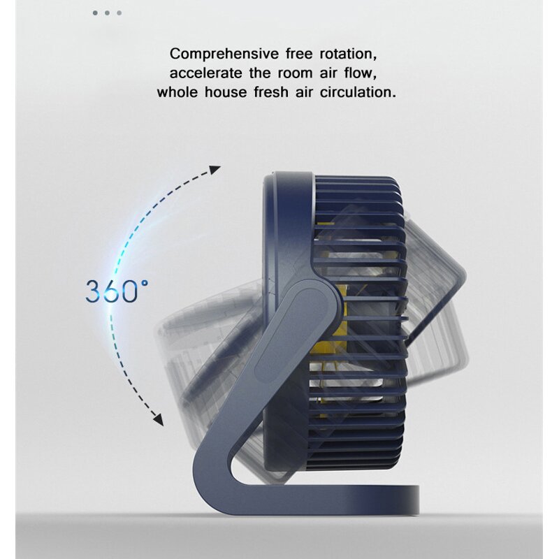 USB Desk Fan Manufacturer - 5" Mini Plug-In Silent Office Electric Fan