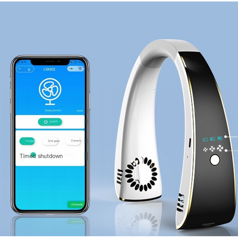 Bladeless Neck Fan Factory - Foldable 2000mAh Wearable Silent Hands Free