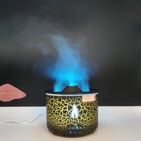 Volcano Aroma Diffuser Supplier - 3D Flame Ultrasonic 360ml Jellyfish Spray
