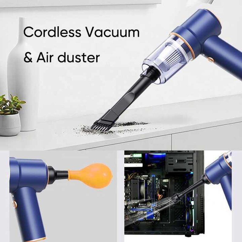 Wireless Car Vacuum Factory - Portable Blowing Suction Integrated with Light