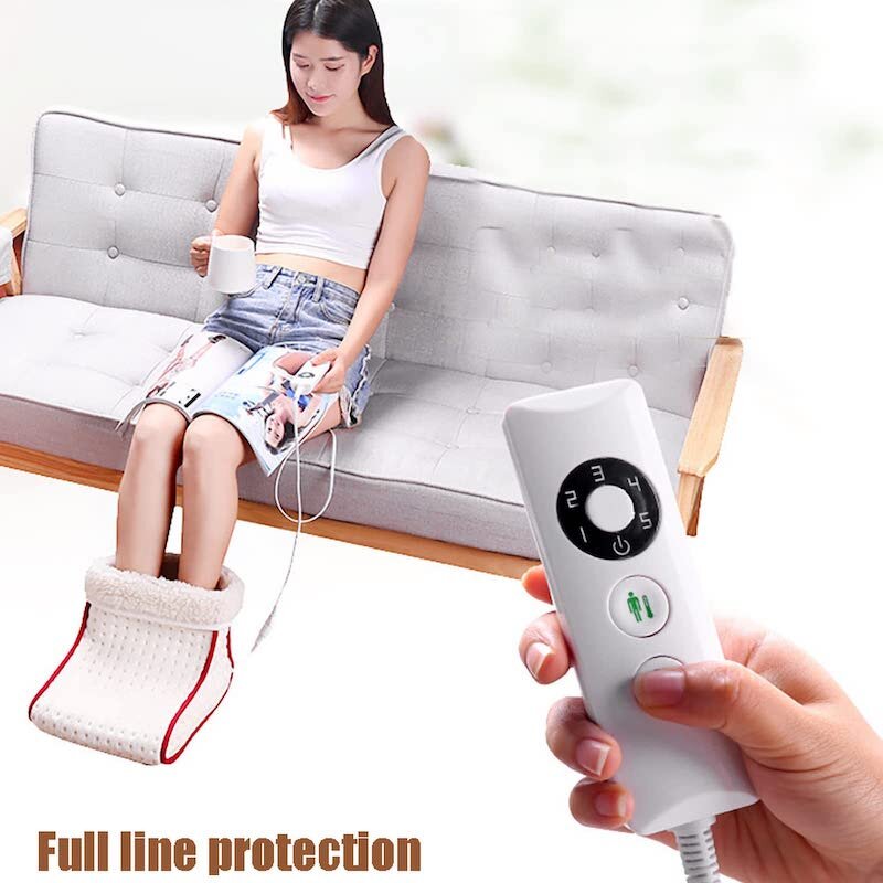 Electric Foot Warmer Factory - Heated 5 Modes Washable Massager Cushion