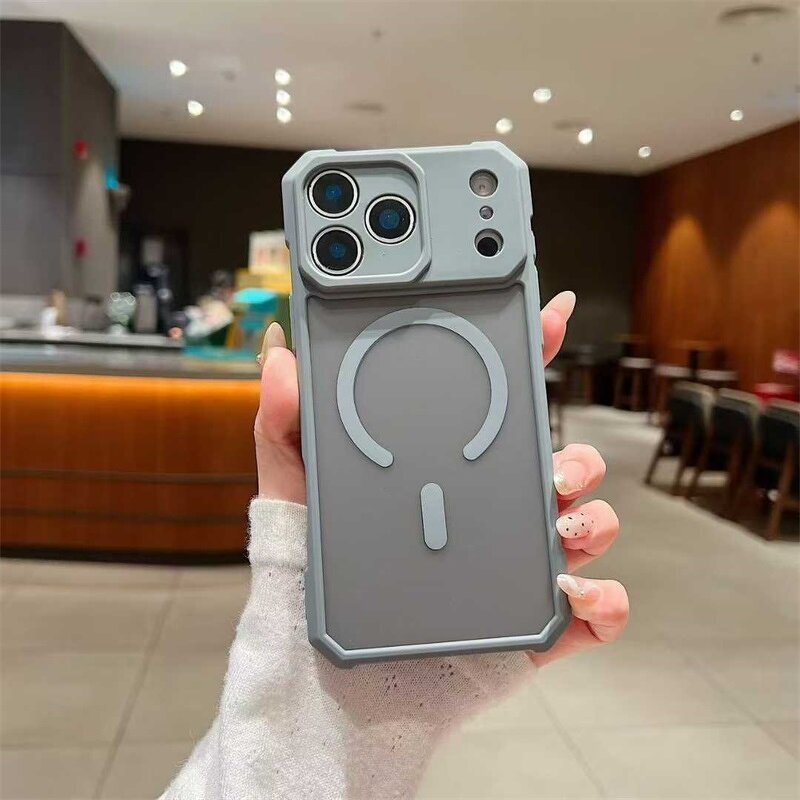 Shockproof Phone Case Factory - Magnetic Matte Mobile Case for iPhone