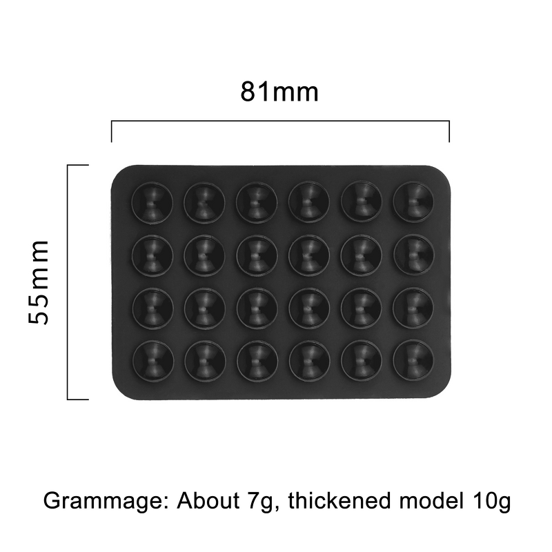 Suction Cup Phone Holder Supplier - Universal Square Silica Gel Anti-skid Strong