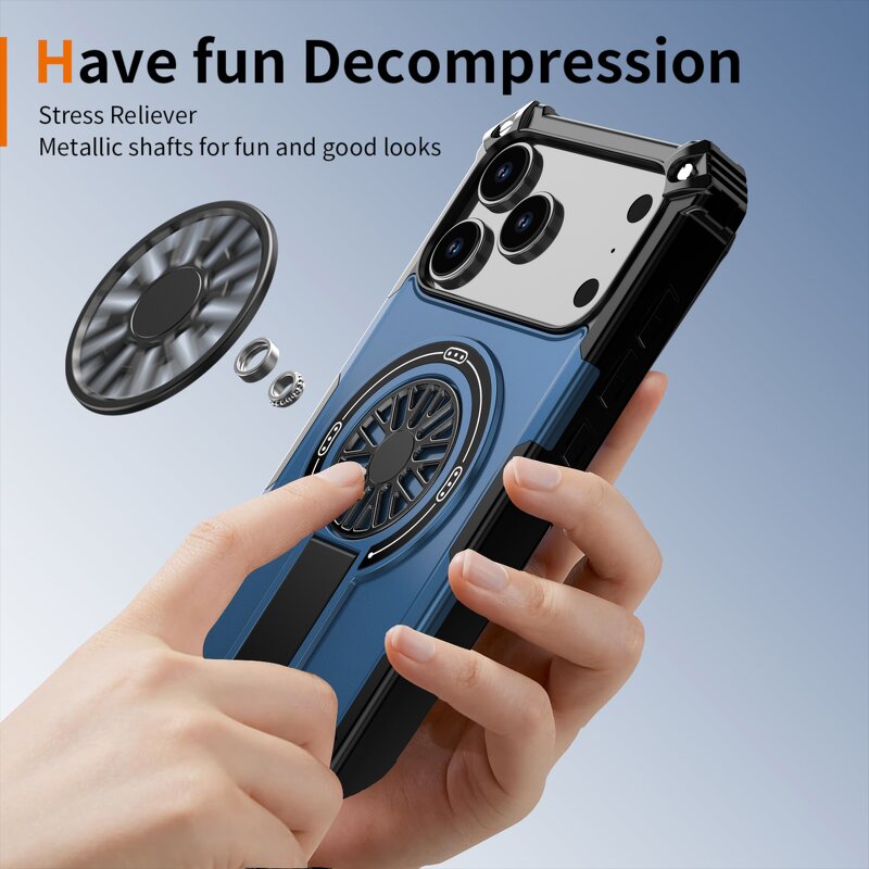 Magnetic Ring Holder Case Factory - Saiboro Shockproof 3D Design TPU+PC