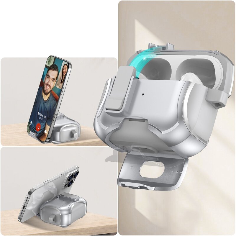 Earphone Cover Manufacturer - TPU+PC Keychain Anti-fall Anti-lost for Pro 2