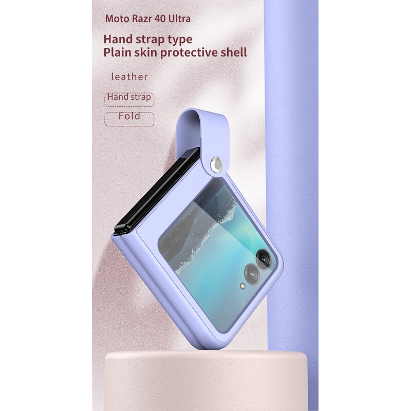 Hand Strap Case Manufacturer - Soft Anti Drop with Bracket for Motorola Razr