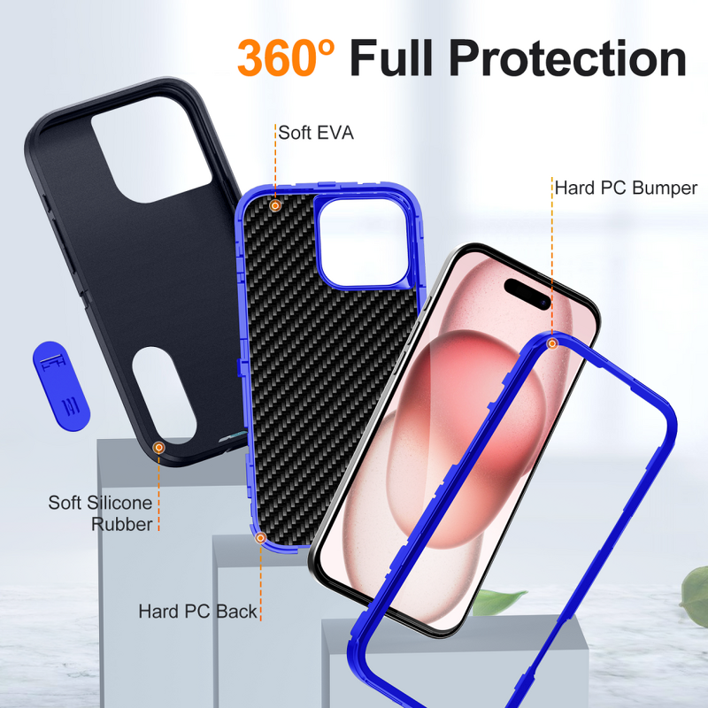 Hybrid Phone Case Manufacturer - 360 Full Protect Bumper for iPhone