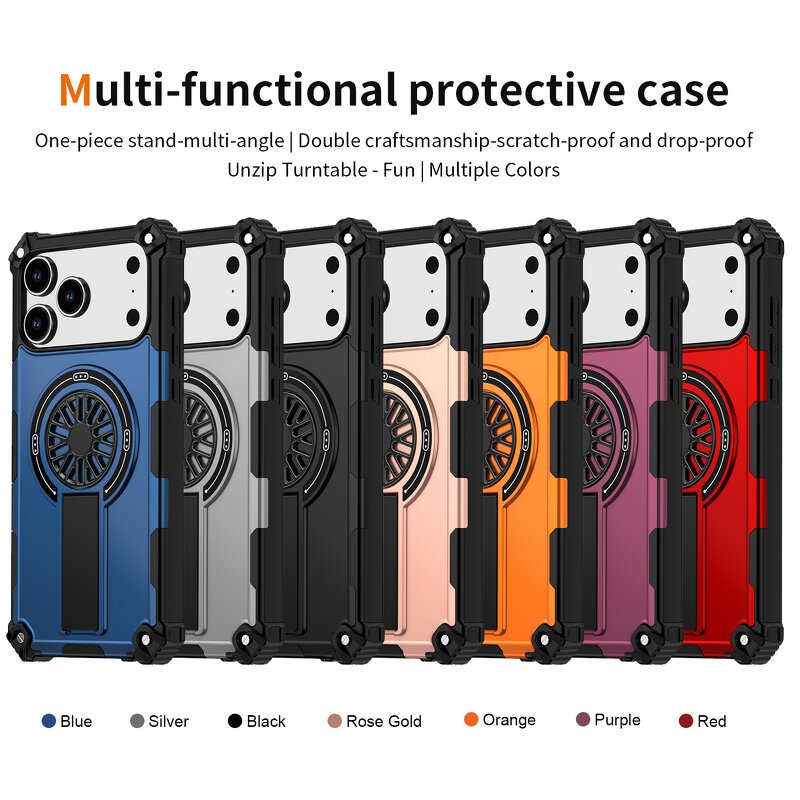 Magnetic Ring Holder Case Factory - Saiboro Shockproof 3D Design TPU+PC