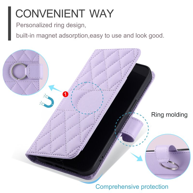 Flip Leather Case Factory - PU Strap Mobile Bag for Samsung A/S Series