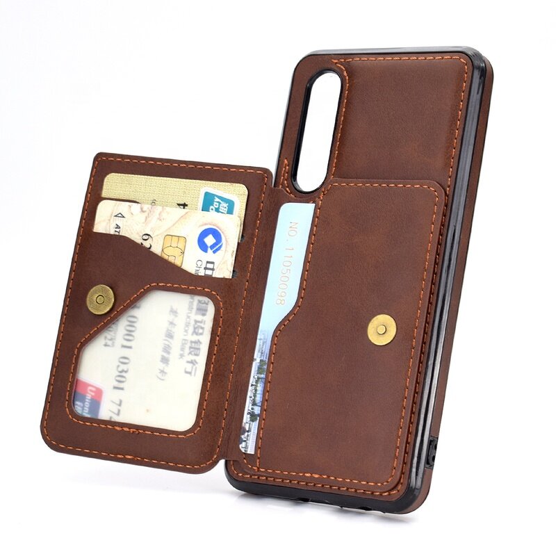 Magnetic Flip Case Supplier - PU Leather Credit Card Holder for Huawei P30