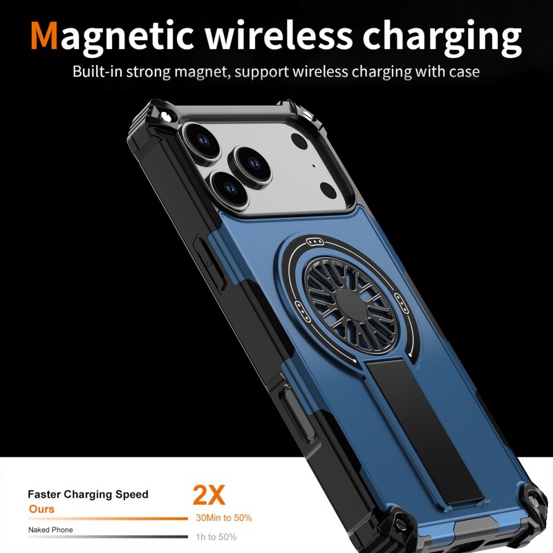 Magnetic Ring Holder Case Factory - Saiboro Shockproof 3D Design TPU+PC