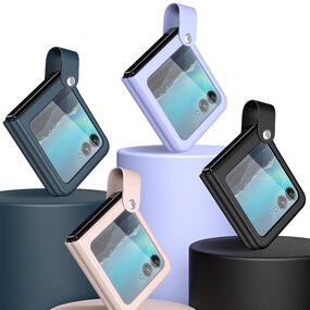 Hand Strap Case Manufacturer - Soft Anti Drop with Bracket for Motorola Razr