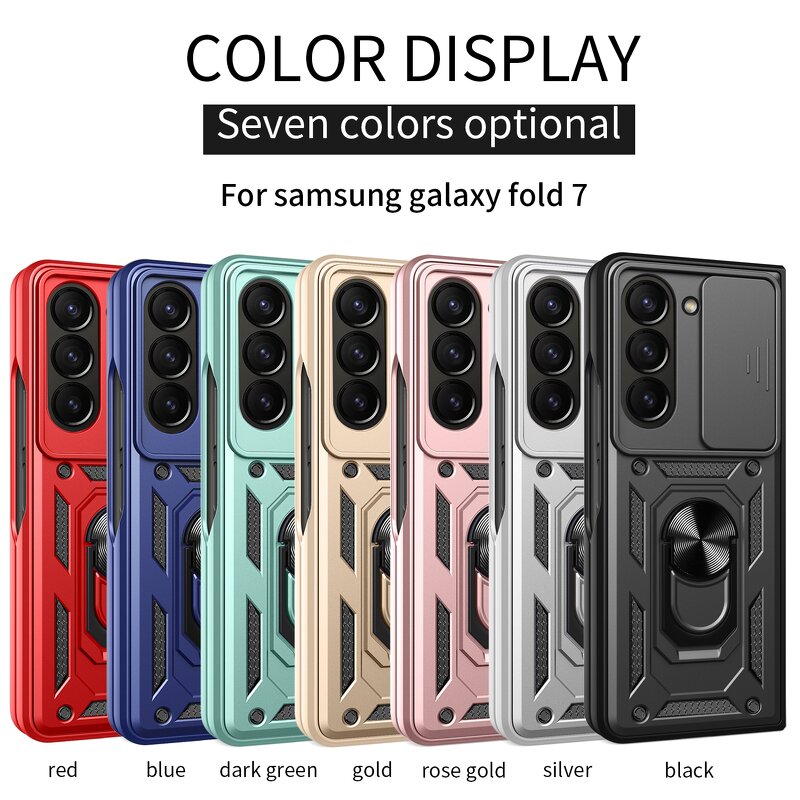Magnetic Ring Case Supplier - TPU+PC Shockproof Slide Camera for Z Fold