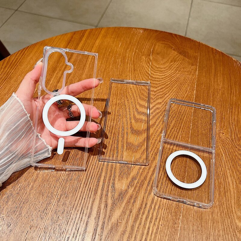 Clear Magnetic Cover Factory - Transparent Shockproof for Samsung Z Fold/Flip