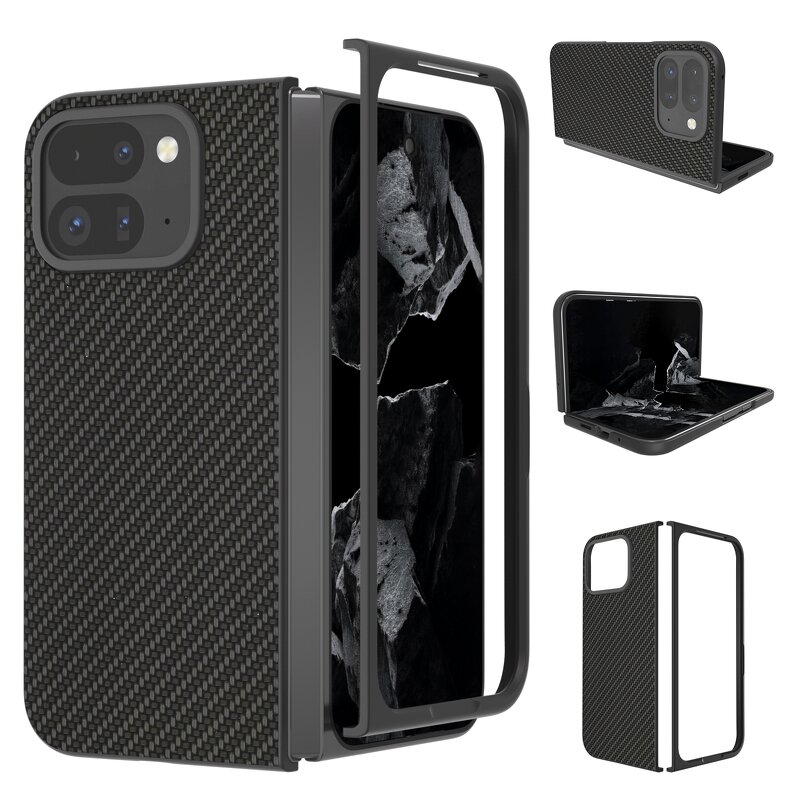 Shockproof Phone Case Factory - Saiboro Carbon Fiber Luxury with Card Holder for Pixel
