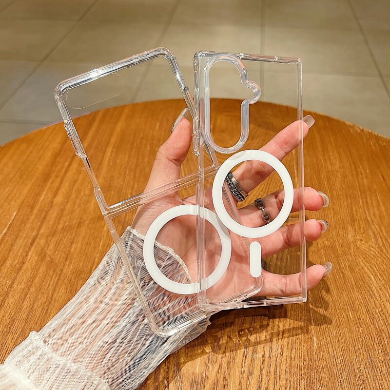 Clear Magnetic Cover Factory - Transparent Shockproof for Samsung Z Fold/Flip