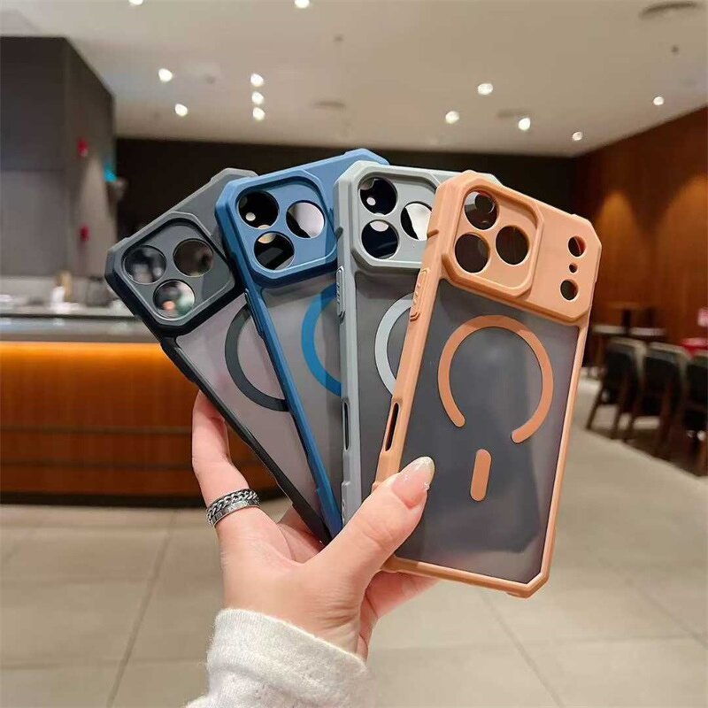 Shockproof Phone Case Factory - Magnetic Matte Mobile Case for iPhone