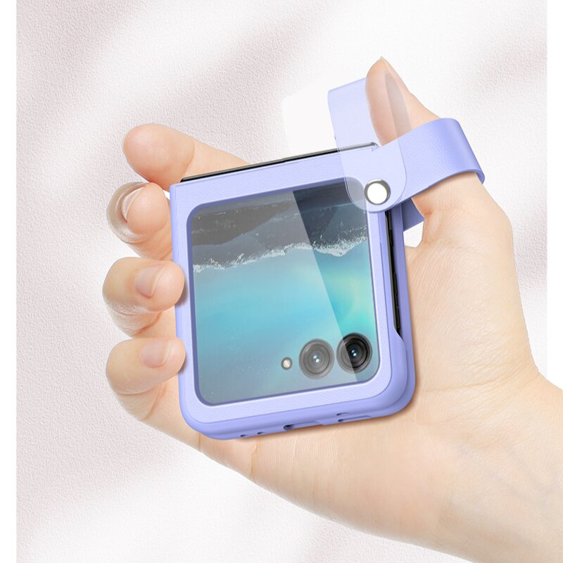 Hand Strap Case Manufacturer - Soft Anti Drop with Bracket for Motorola Razr