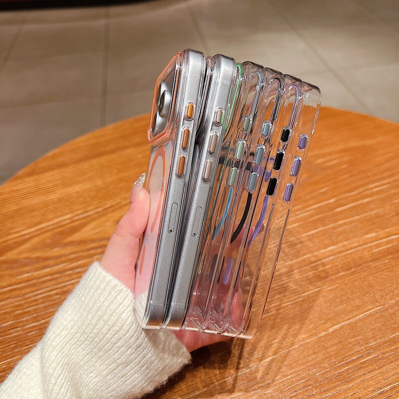 Clear Magnetic Case Supplier - PC Hard Anti Scratch Wireless Charge