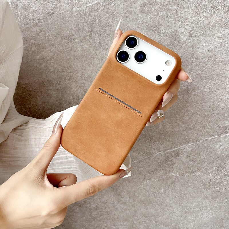 Wallet Phone Case Manufacturer - Business Leather with Card Slot for iPhone