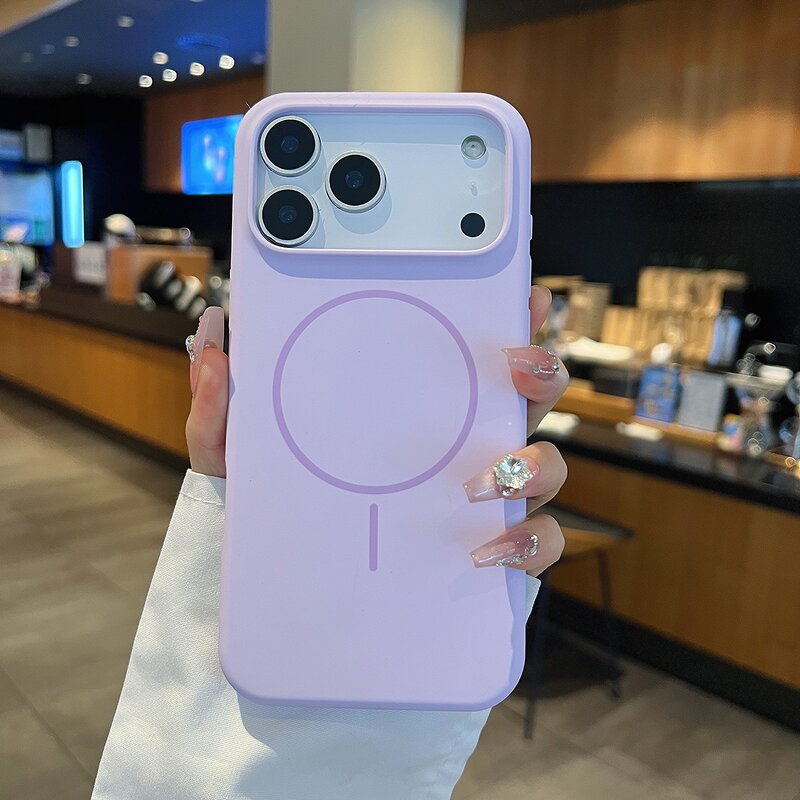 Silicone Phone Case Supplier - Soft Luxury Magnetic Cover for iPhone