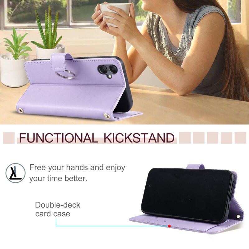 Flip Leather Case Factory - PU Strap Mobile Bag for Samsung A/S Series