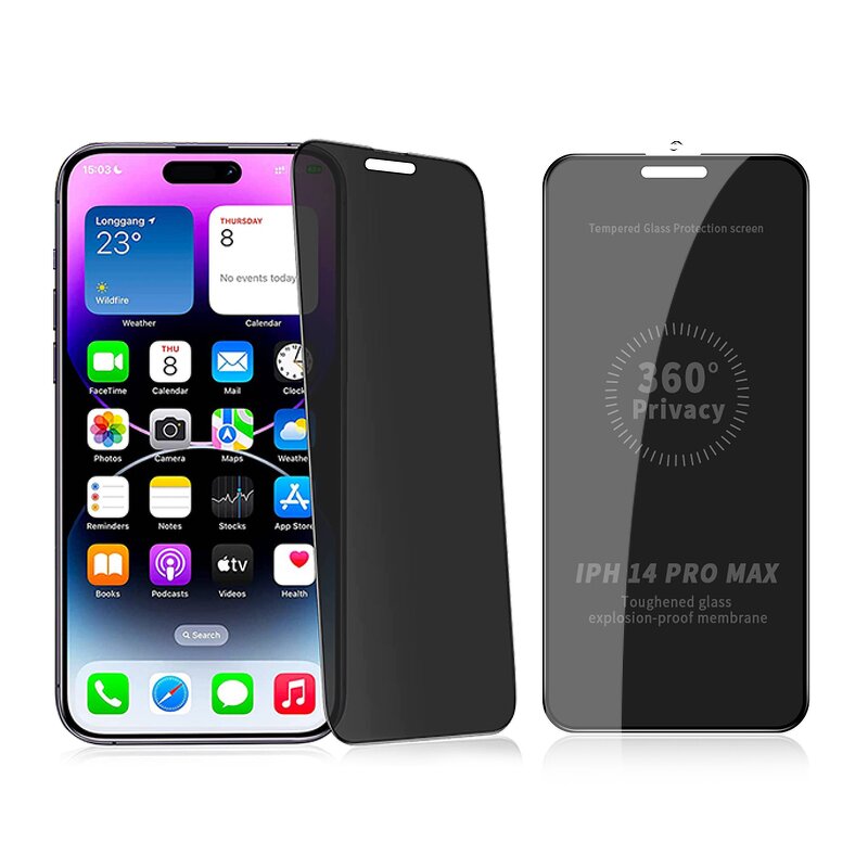 Privacy Screen Protector Factory - 360 Anti Peeping Tempered Film for iPhone