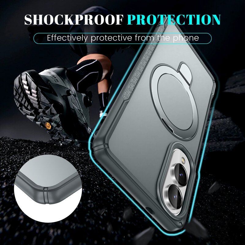 Phone Case Manufacturer - Saiboro TPU+PC Hybrid Magnetic Stand Wireless Guangzhou