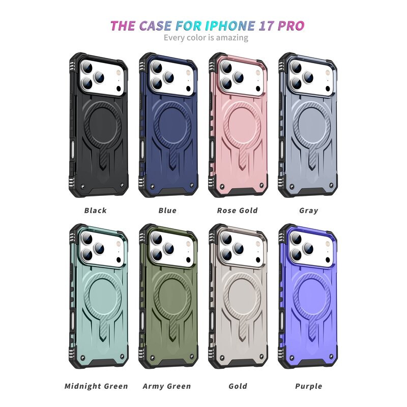 Sports Phone Case Factory - Shockproof Magnetic TPU+PC 8 Colors Guangzhou