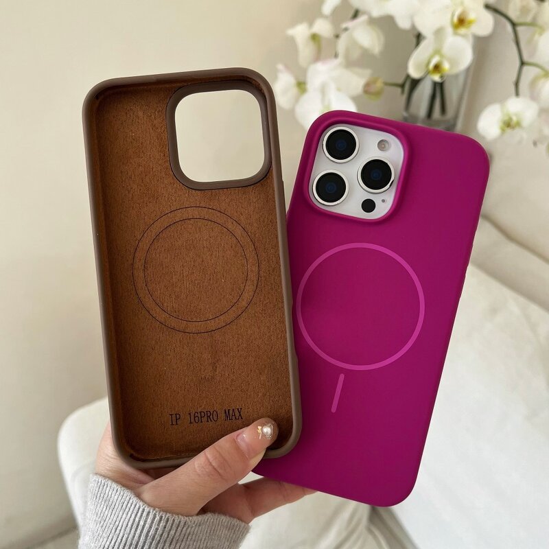Silicone Phone Case Supplier - Soft Luxury Magnetic Cover for iPhone