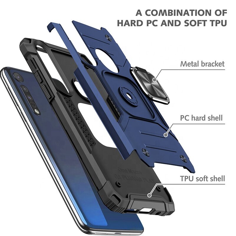 Ring Holder Case Manufacturer - Magnetic TPU PC Kickstand for Motorola Series