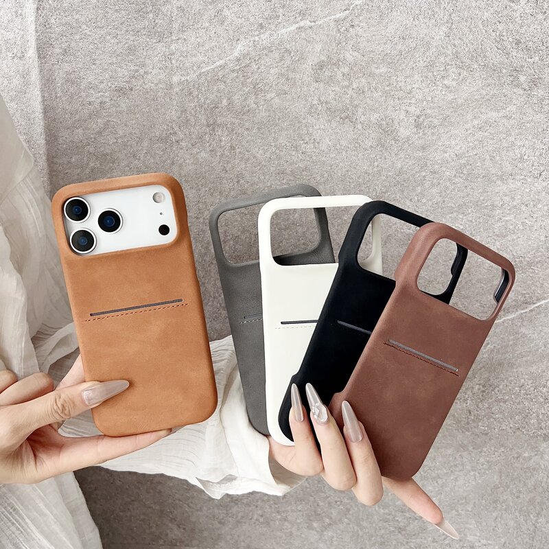 Wallet Phone Case Manufacturer - Business Leather with Card Slot for iPhone