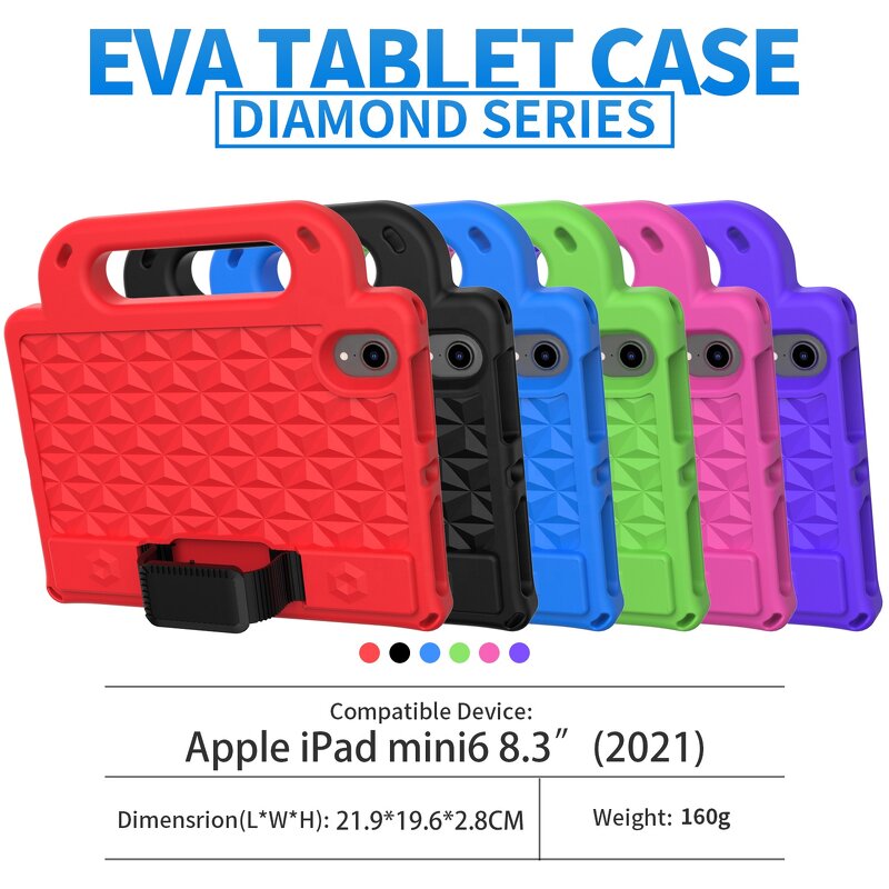 Heavy Duty Tablet Case Factory - with Hand Strap Shoulder Belt for iPad Mini6