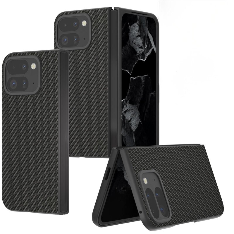 Shockproof Phone Case Factory - Saiboro Carbon Fiber Luxury with Card Holder for Pixel