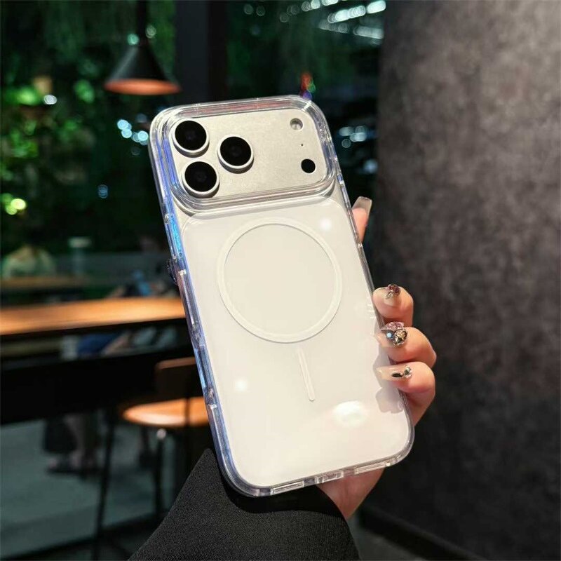Magnetic Phone Case Supplier - Luxury Clear Wireless Charging for iPhone