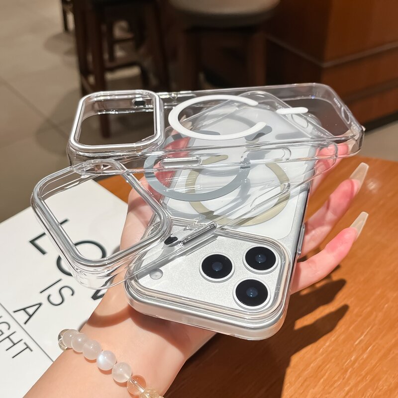 PC Magnetic Case Manufacturer - Clear Shockproof Wireless Charging for iPhone