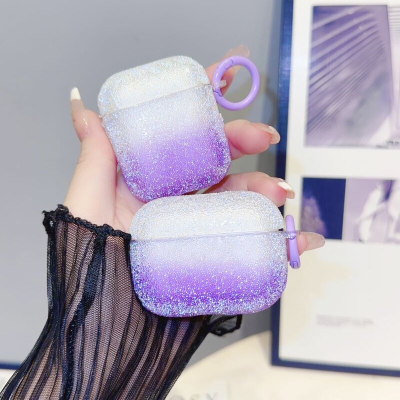 Earphone Case Manufacturer - TPU Protective Glitter Bling for Apple Wireless Earphones