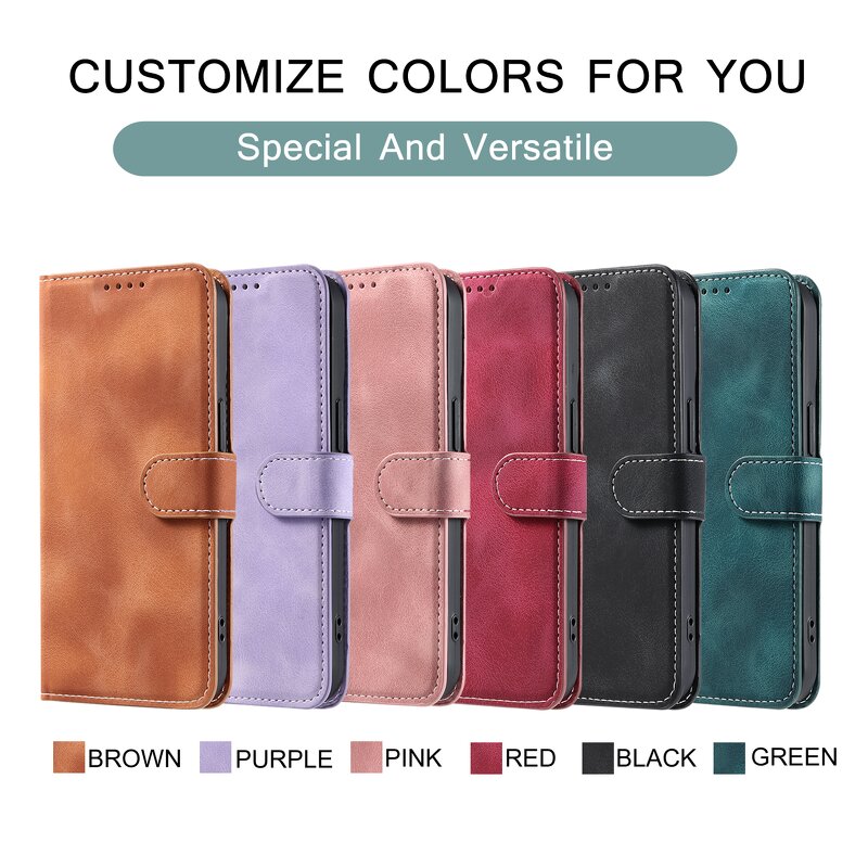 Leather Phone Case Manufacturer - Skin Feel Flip PU Magnetic for Samsung S Series