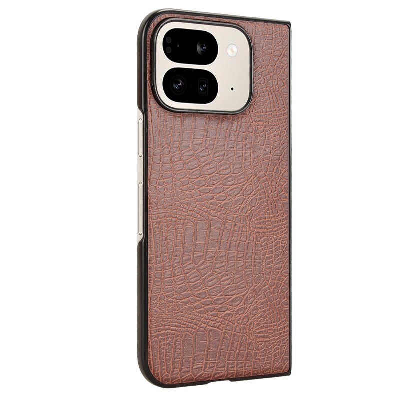 Crocodile Leather Case Factory - Luxury PU Wallet Back Cover for Pixel Pro Fold
