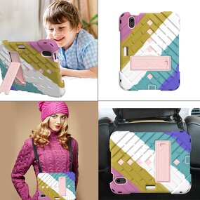 Anti Falling Tablet Cover Supplier - Strap Folding Kickstand Rainbow TPU for iPad Mini 6