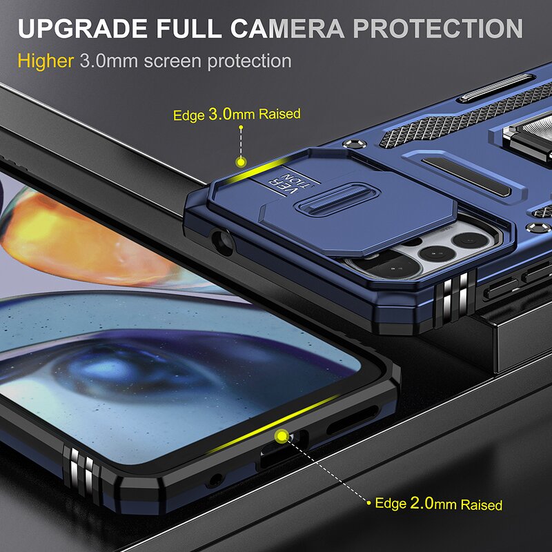 Shockproof Case Factory - Full Body Protective with Kickstand for Moto G Stylus